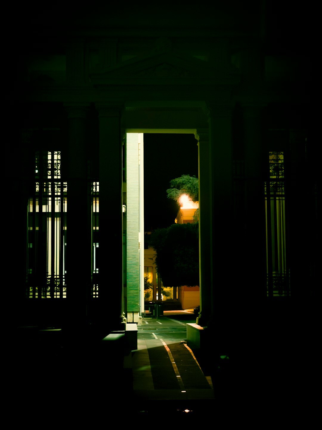 mysterious shadow in alley