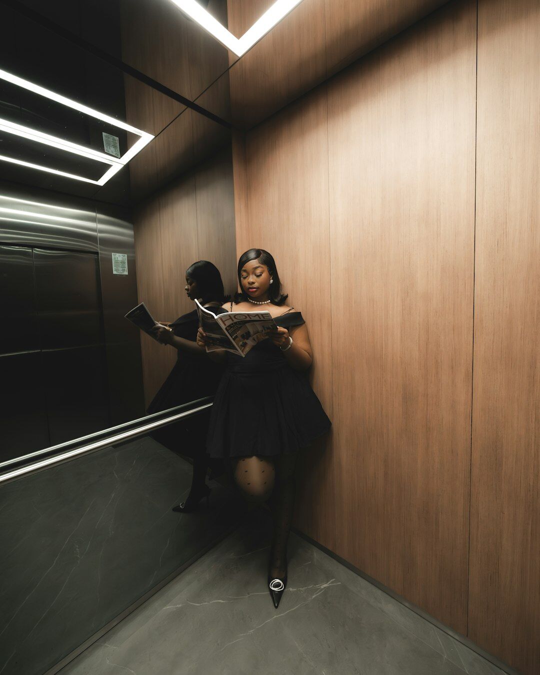 neighbor in elevator nervous